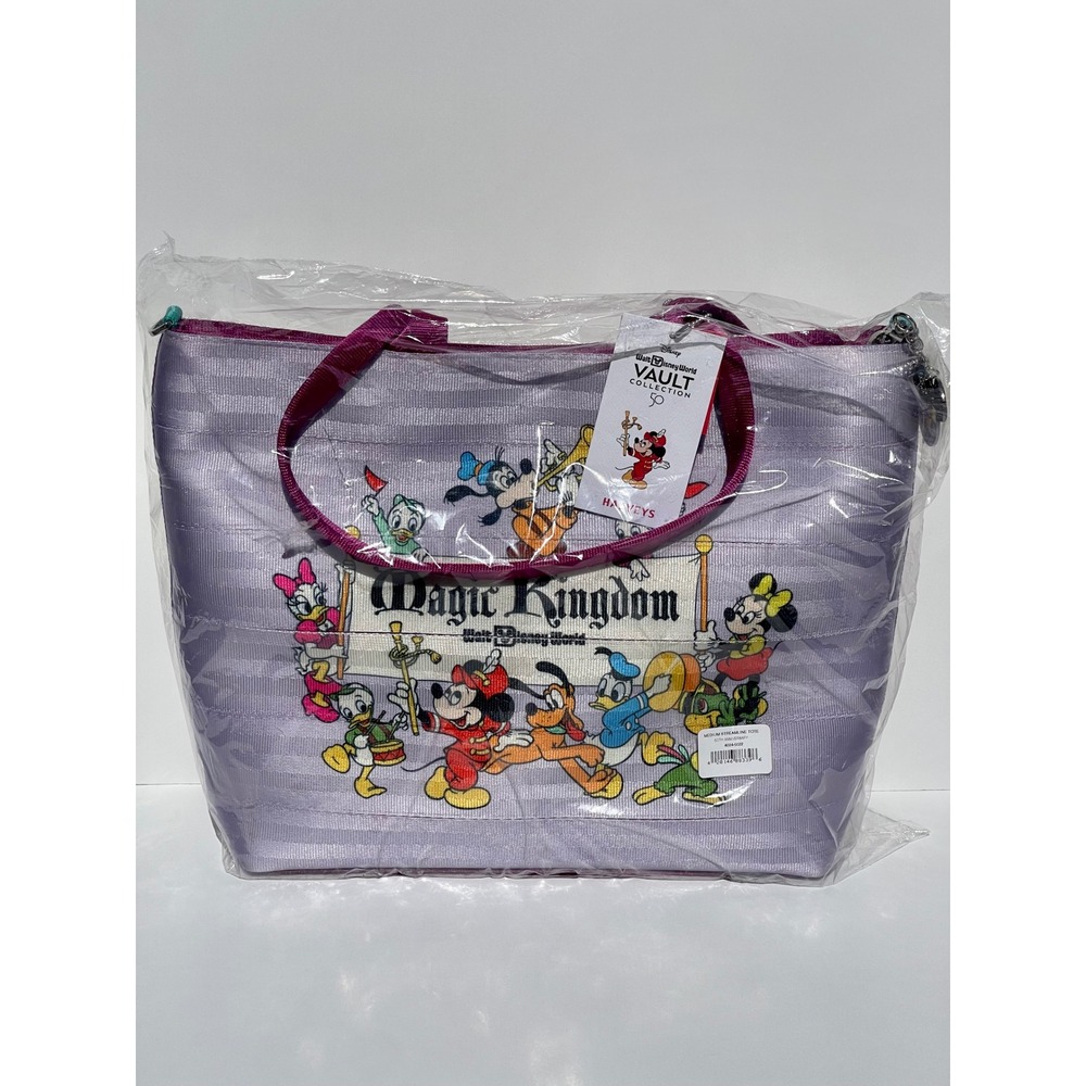 Harveys Disney Parks Magic Kingdom 50th Anniversary Vault Streamline Tote NWT